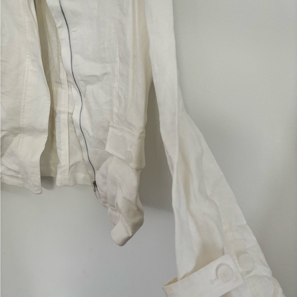 Talbots Women's white 100% Linen Jacket nwot size 12 - Picture 10 of 11